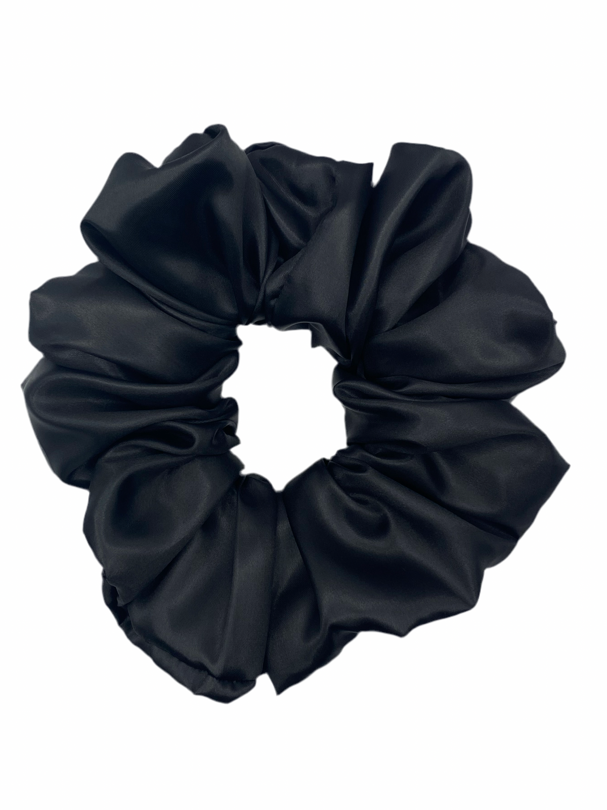 Black Satin Scrunchie