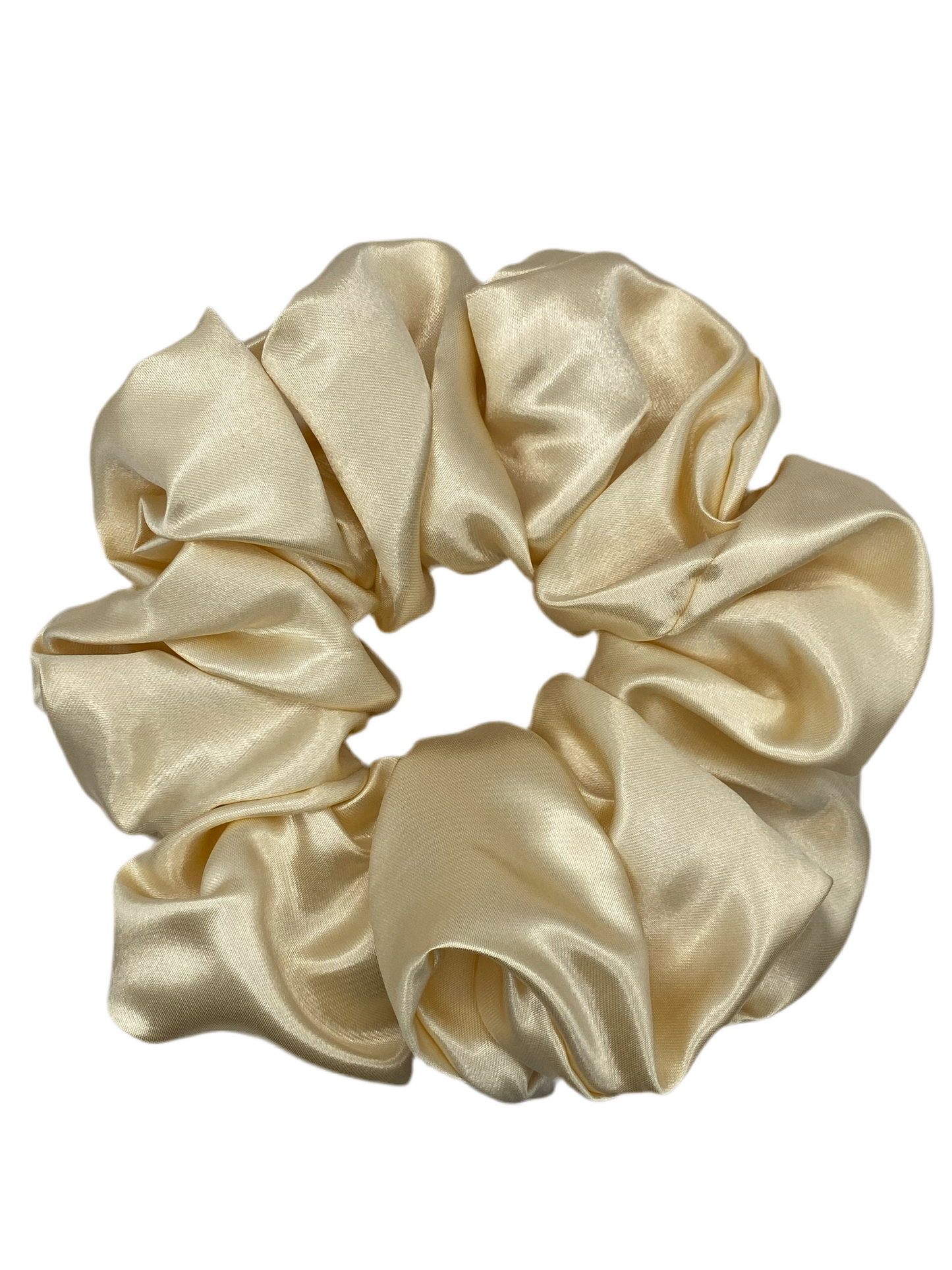 Nude Satin Scrunchie